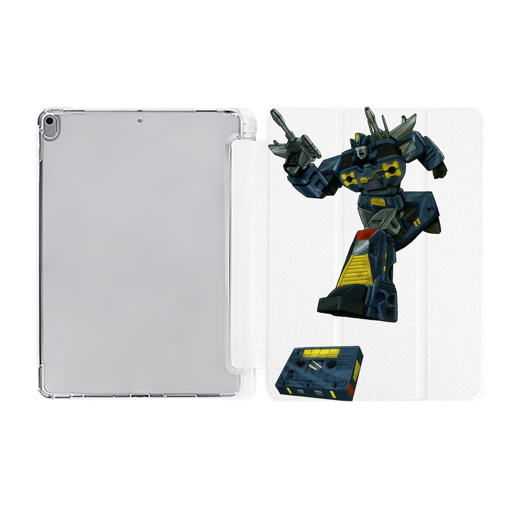 （画像用）  IPad ケース ペン収納付き 三つ折りスタンド PUレザー×シリコン 対応機種9.5/10.5/10.9インチ